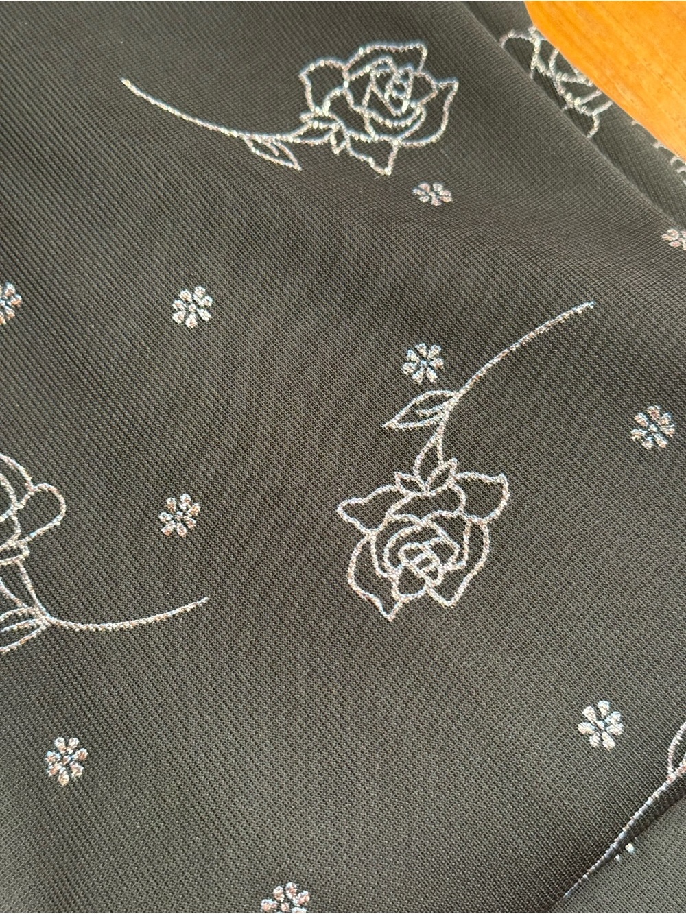 Vintage Y2K Black Rose Mesh Slip Dress | 90s Floral Maxi - Picture 6 of 6
